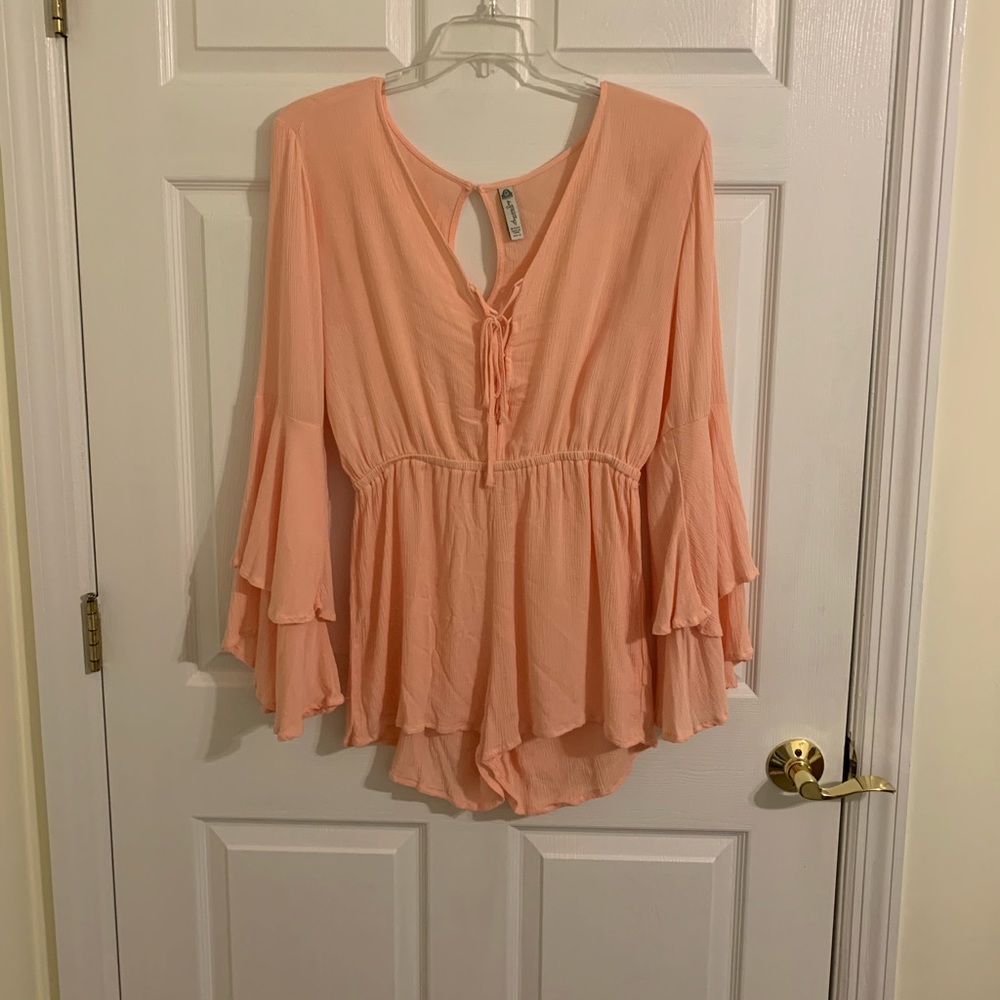 American rag peach romper